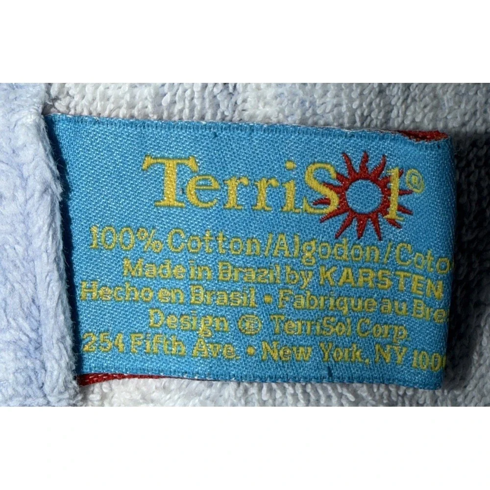 Vintage TerriSol Oversized Beach Towel Costal by Marina K Design 37